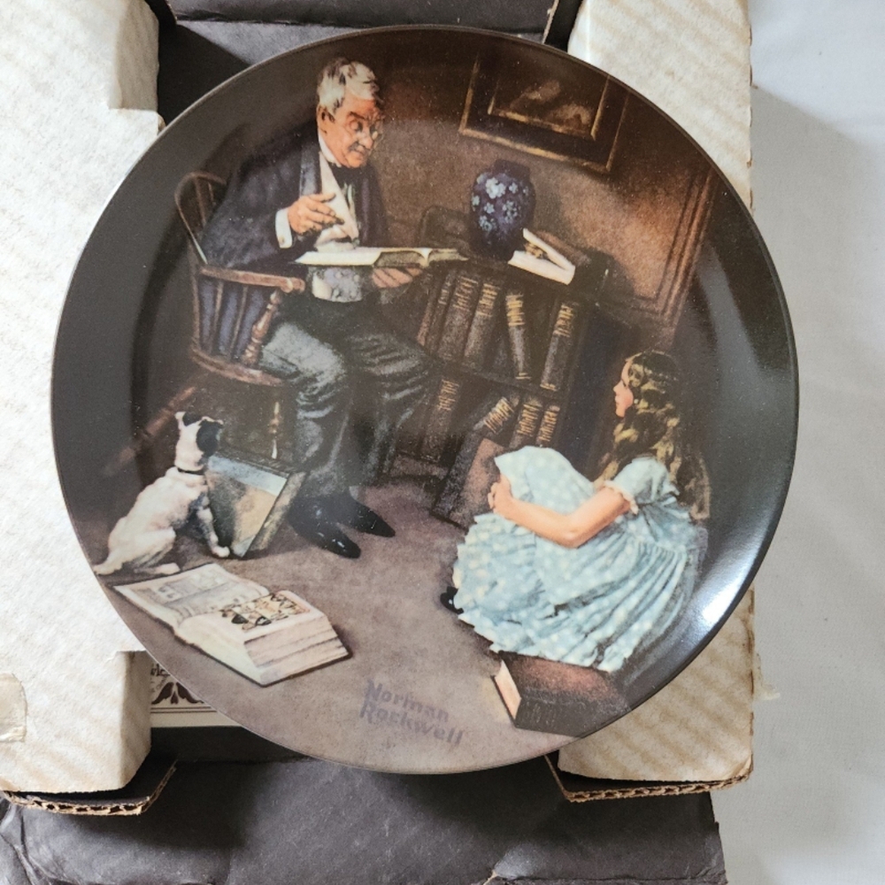 Edwin m Knowles The storyteller collectors plate #P001